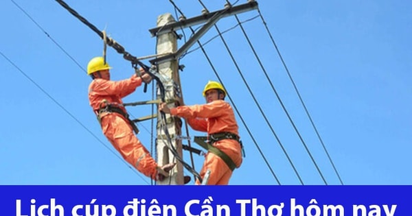 Tra cứu lịch cúp điện Cần Thơ hôm nay Thứ 2 ngày 12/1/2026