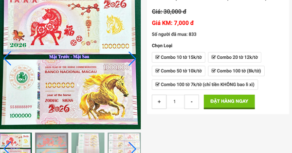 Tiền lì xì linh vật Ngựa 2026 tràn ngập thị trường