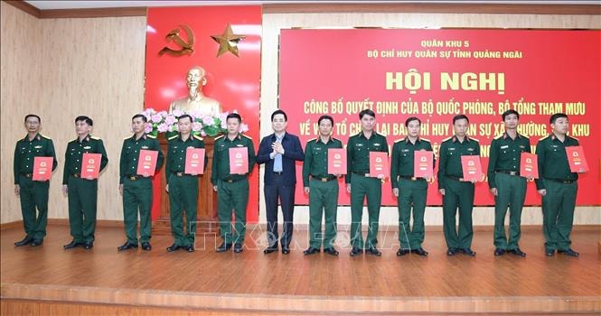 Điều động, bổ nhiệm đội ngũ sĩ quan Quân đội về tham gia Ban Chỉ huy quân sự cấp xã