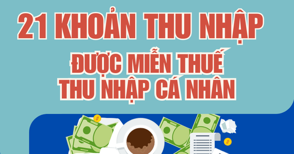 Infographic: 21 khoản thu nhập sẽ được miễn thuế thu nhập cá nhân, người dân cần nắm rõ