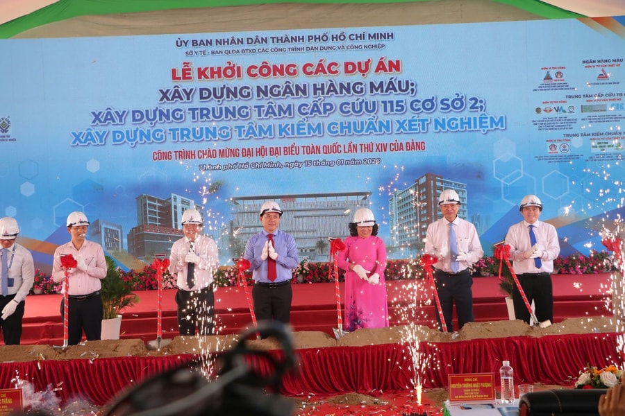 TP Hồ Chí Minh: Khởi công tổ hợp 3 dự án y tế trọng điểm tại Cụm y tế Tân Kiên