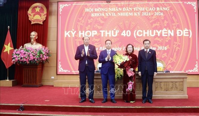 Bà Hà Nhật Lệ được bầu giữ chức Phó Chủ tịch UBND tỉnh Cao Bằng