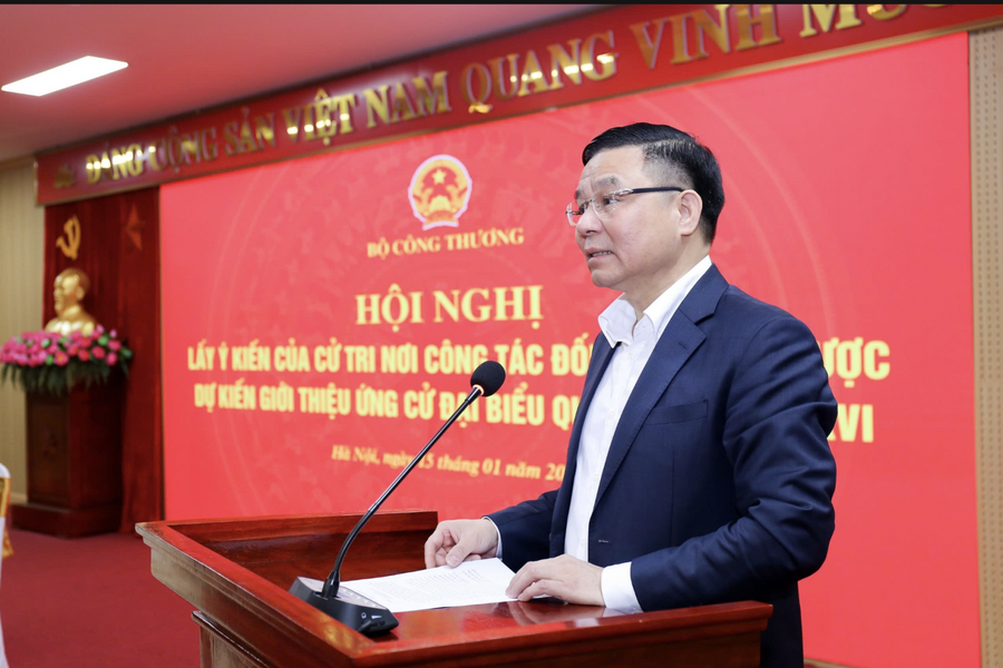 Giới thiệu Quyền Bộ trưởng Bộ Công Thương Lê Mạnh Hùng ứng cử đại biểu Quốc hội khóa XVI