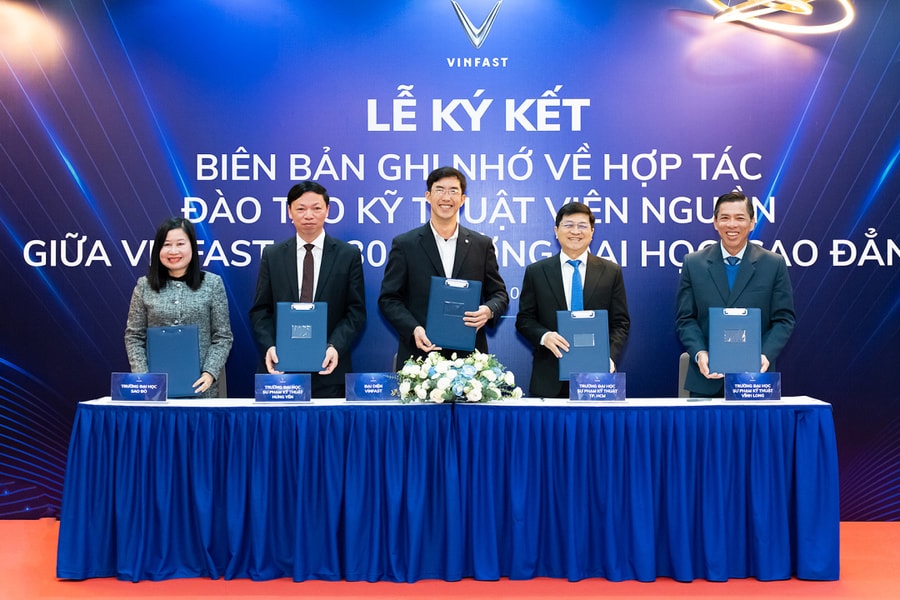 VinFast cùng 30 trường chuẩn hóa chương trình đào tạo kỹ sư ôtô điện