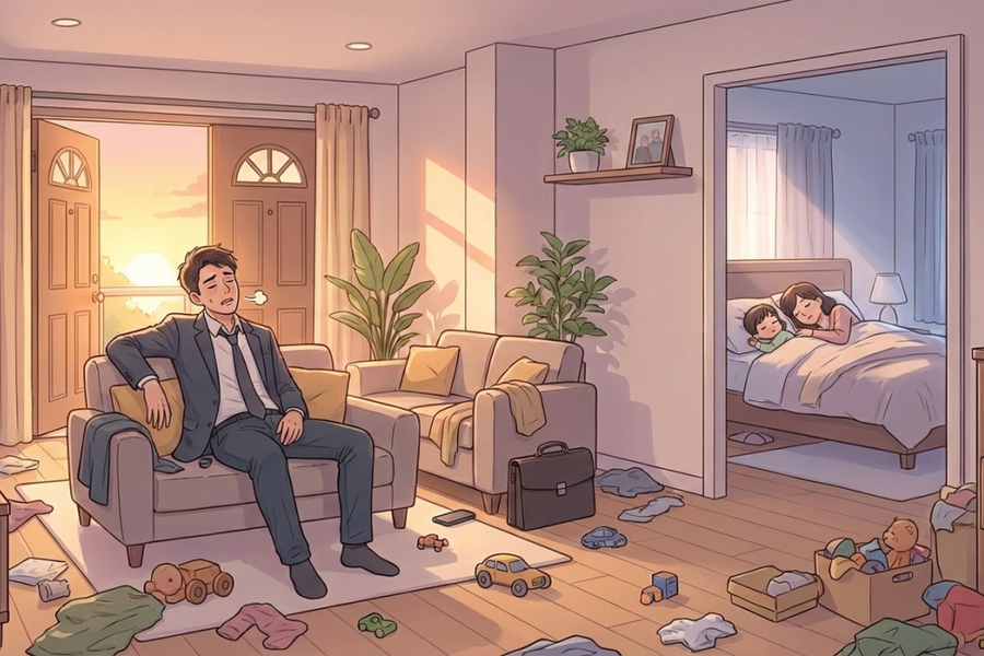 Chán vợ vì em không chịu đi làm, lười dọn dẹp nhà cửa