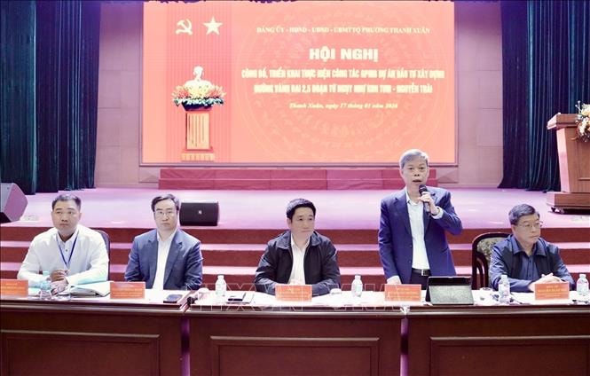 Đối thoại giải phóng mặt bằng tuyến Vành đai 2,5 đoạn qua phường Thanh Xuân