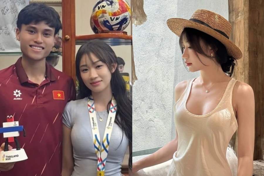 Nhan sắc ngọt ngào của nữ TikToker là bạn gái tiền vệ Phạm Minh Phúc