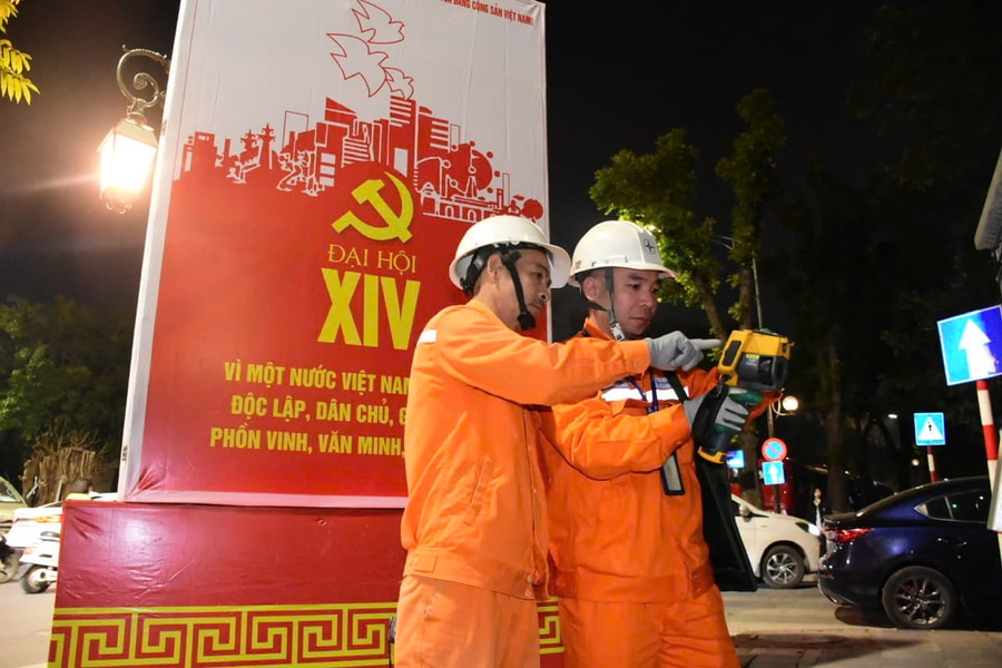 Sẵn sàng ở mức cao nhất nhằm bảo đảm cấp điện liên tục, an toàn phục vụ Đại hội Đảng