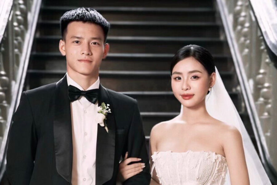 Nhan sắc người mẫu xinh đẹp là vợ cầu thủ U23 Nguyễn Thanh Nhàn