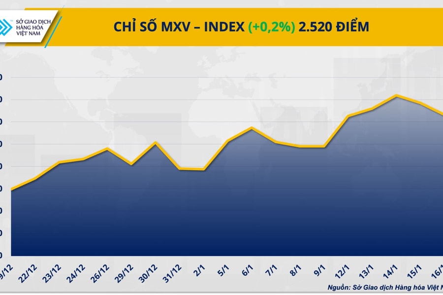 Thanh khoản sụt giảm trong ngày Mỹ nghỉ lễ, MXV-Index vẫn giữ sắc xanh