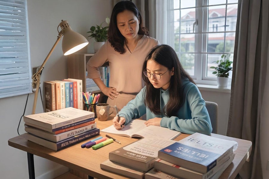 Tôi hối tiếc vì lớp 8 mới cho con luyện thi IELTS