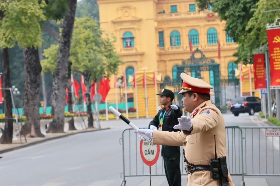 Đại hội XIV của Đảng: Bảo đảm an ninh trật tự, giao thông thông suốt cho phiên bế mạc