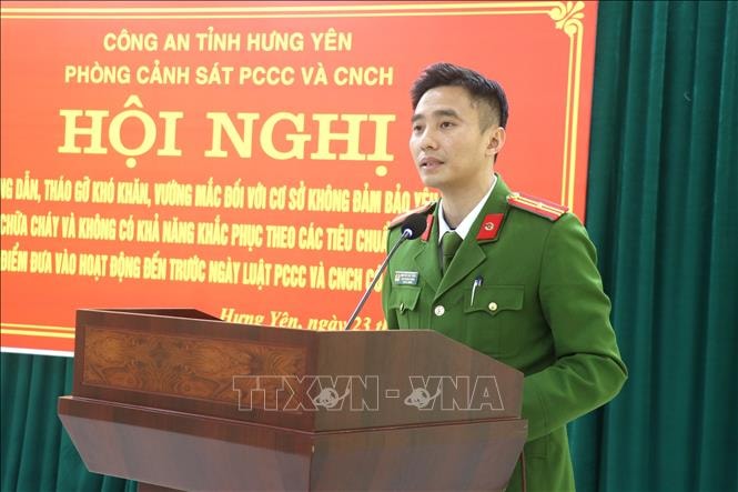 Tháo gỡ khó khăn cho doanh nghiệp tại Hưng Yên về công tác phòng cháy chữa cháy