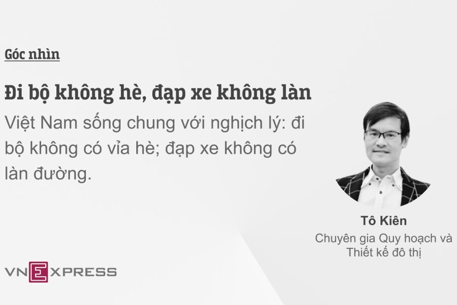 Đi bộ không hè, đạp xe không làn