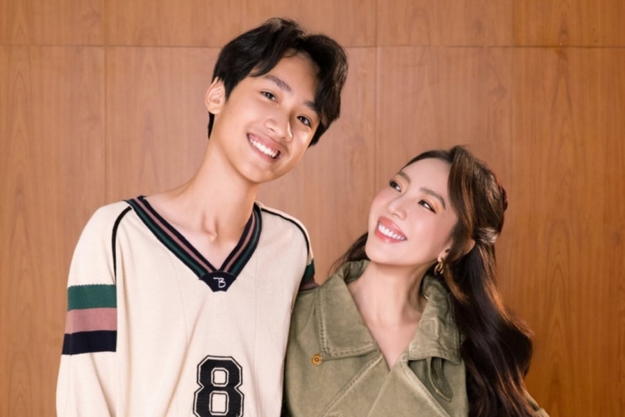 Con trai 14 tuổi cao gần 1,8 m của Thu Trang