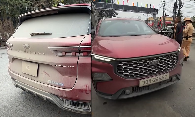 Xe đi trời mưa che kín biển số bị phạt 22 triệu có đúng không?