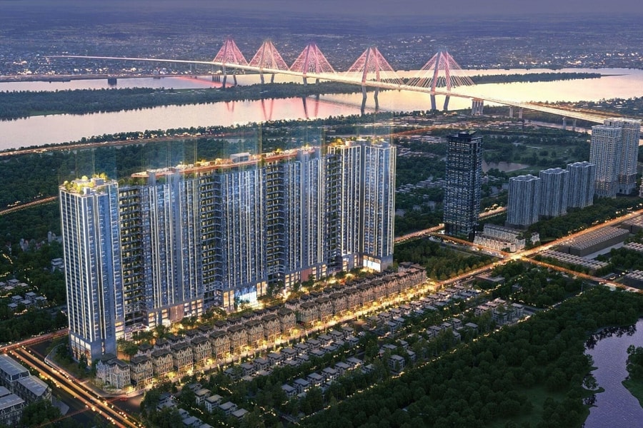 Căn hộ Sky Mansion hưởng lợi từ trục cảnh quan sông Hồng