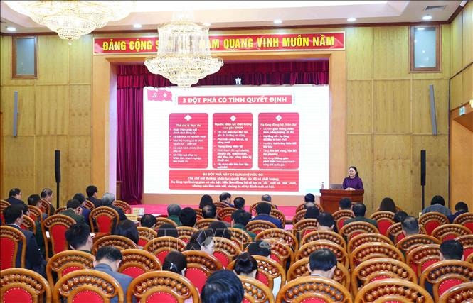 Hội nghị Báo cáo viên Trung ương toàn quốc thông báo nhanh kết quả Đại hội XIV của Đảng