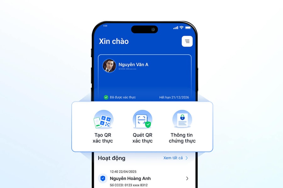 Giải pháp xác minh danh tính không cần gửi giấy tờ