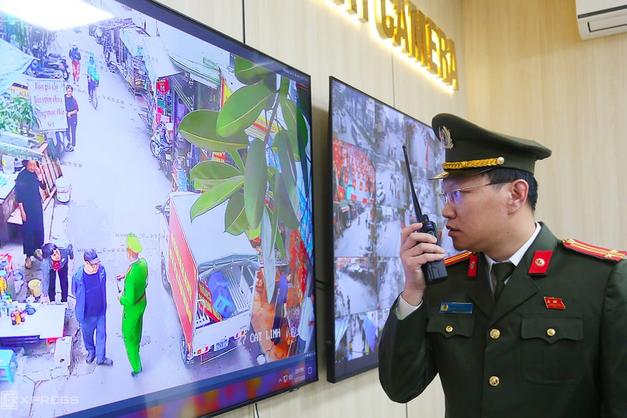 Một ca xử lý lấn chiếm vỉa hè do camera AI phát hiện sẽ như thế nào