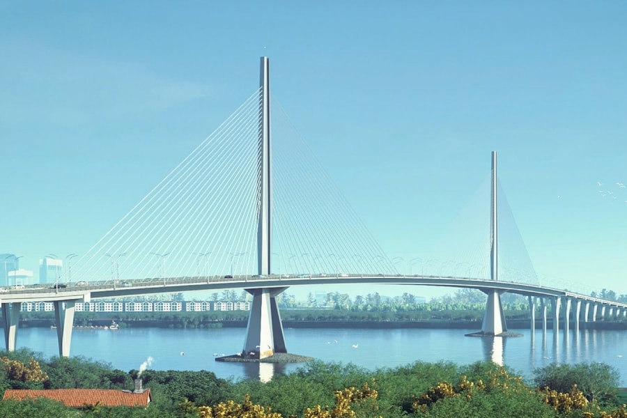 Thiết kế cầu trụ tháp 'hình bảo kiếm' nối TP HCM với Đồng Nai