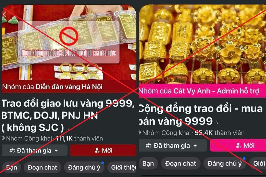 Mua bán vàng ‘trao tay’, qua ‘chợ đen’ online đều là vi phạm pháp luật