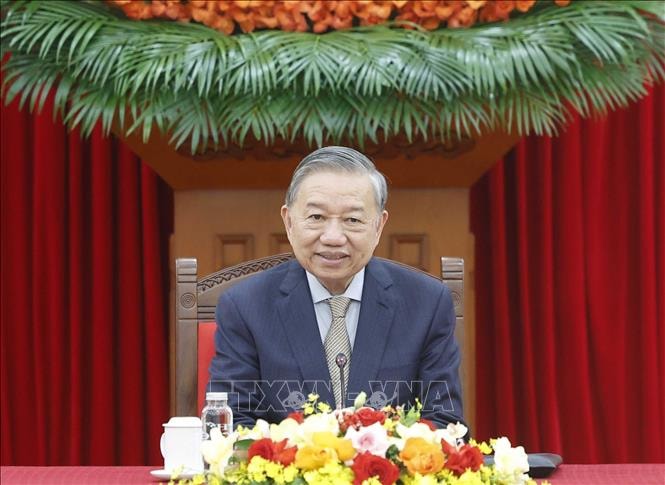 Tổng Bí thư Tô Lâm điện đàm với Tổng thống Hàn Quốc Lee Jae Myung