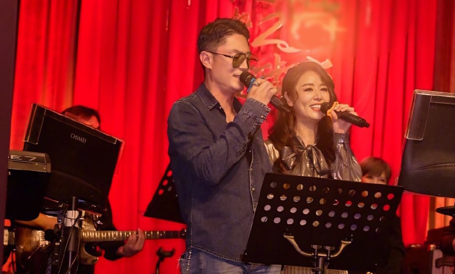 Lâm Tâm Như, Hoắc Kiến Hoa song ca