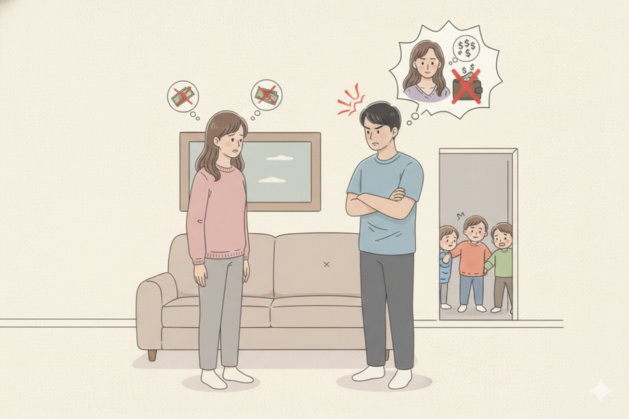 Chồng nói tôi chỉ biết 'bào' tiền của anh