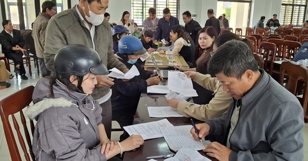 Người dân Quảng Ngãi vui mừng nhận tiền hỗ trợ dịch tả heo châu Phi