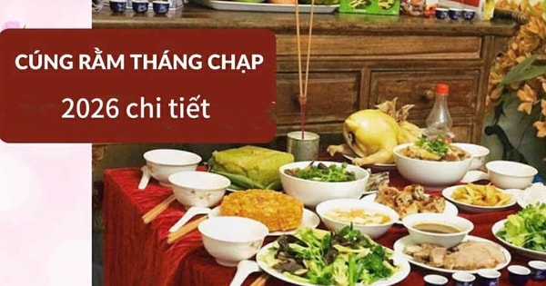 Văn khấn, mâm cúng Rằm tháng Chạp 2026 cầu bình an, tốt lành trước thềm năm mới