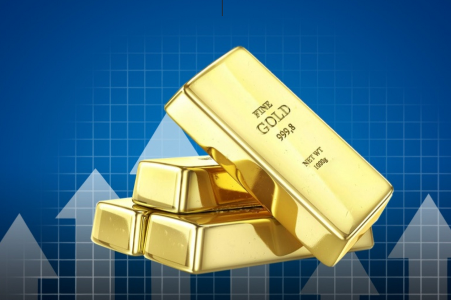 Giá vàng vẽ mô hình chữ V hiếm gặp, chuyên gia vẫn cược mốc 6.300 USD