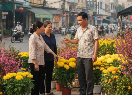 Buôn hoa Tết lỗ đậm vì khách mặc cả cặp vạn thọ 180 nghìn xuống 120 vẫn không bán