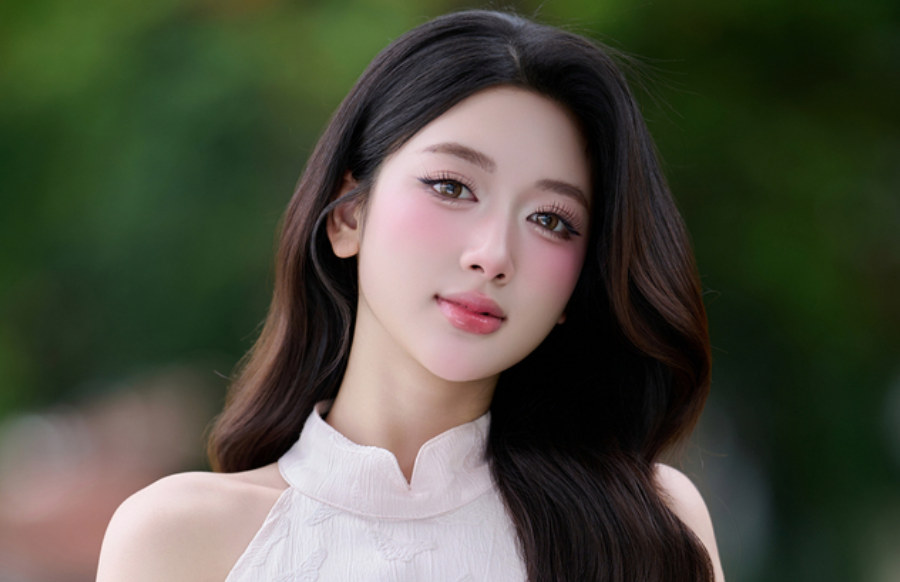 Sắc vóc gợi cảm, nữ tính của Á khôi Duyên dáng Áo dài Việt Nam 2025