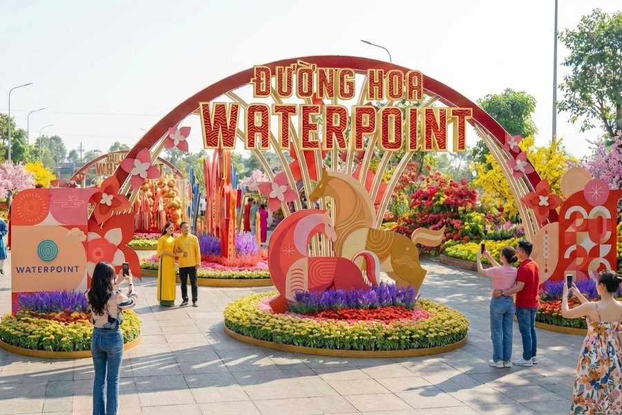 Tết Việt rộn ràng, sắc xuân Nhật tinh tế tại Waterpoint