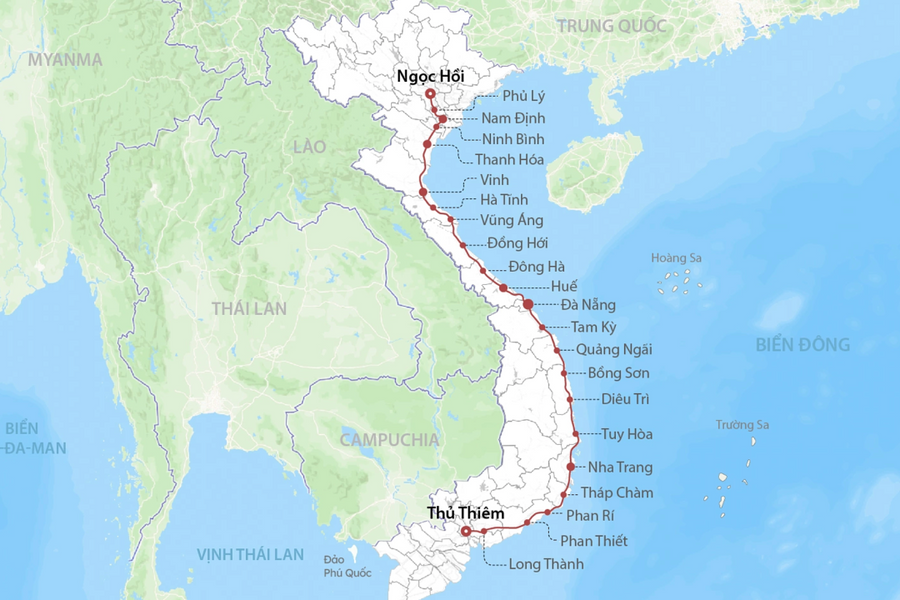 Đề xuất điều chỉnh hướng tuyến đường sắt tốc độ cao Bắc Nam qua Ninh Bình