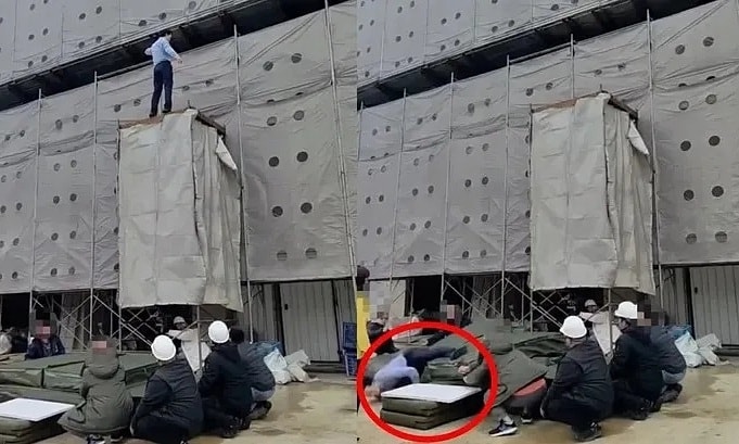 Diễn viên gặp nạn khi đóng thế cảnh rơi trên không