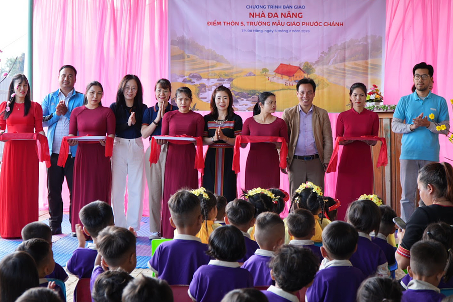 Nhà đa năng mới cho điểm trường miền núi Đà Nẵng