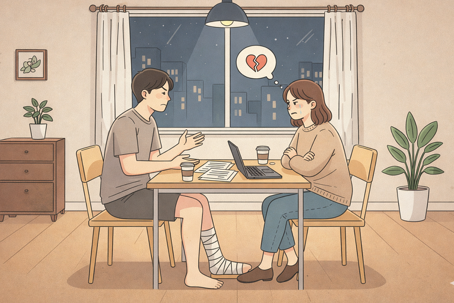 Vợ mặc kệ khi tôi vào viện vì đứt động mạch