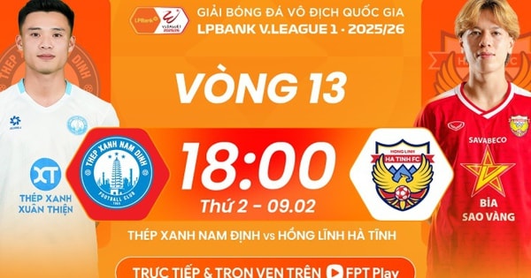 Lịch thi đấu bóng đá hôm nay ngày 9/2 - 10/2: Nam Định đấu Hà Tĩnh