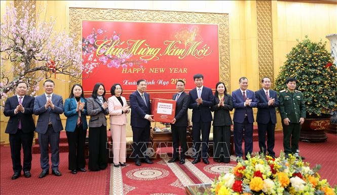 Lãnh đạo Đảng, Quốc hội thăm và chúc Tết tại Ninh Bình, Vĩnh Long