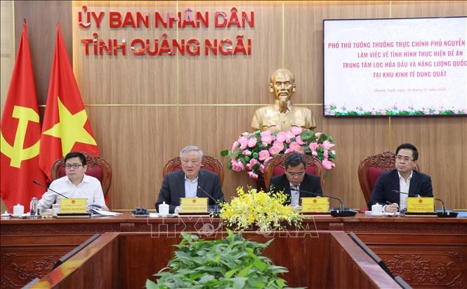 'Mở' cơ chế cho Trung tâm lọc hóa dầu và năng lượng Quốc gia tại Khu kinh tế Dung Quất