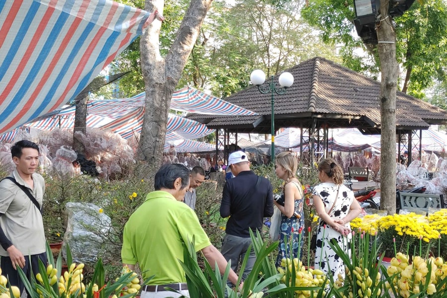 TP Hồ Chí Minh: Các chợ hoa Tết hút khách mua với giá khá 'mềm'