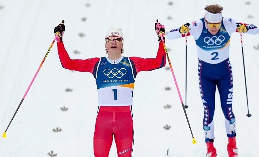 'Vua băng đồng' gây sốt khi trượt lên dốc ở Olympic mùa Đông