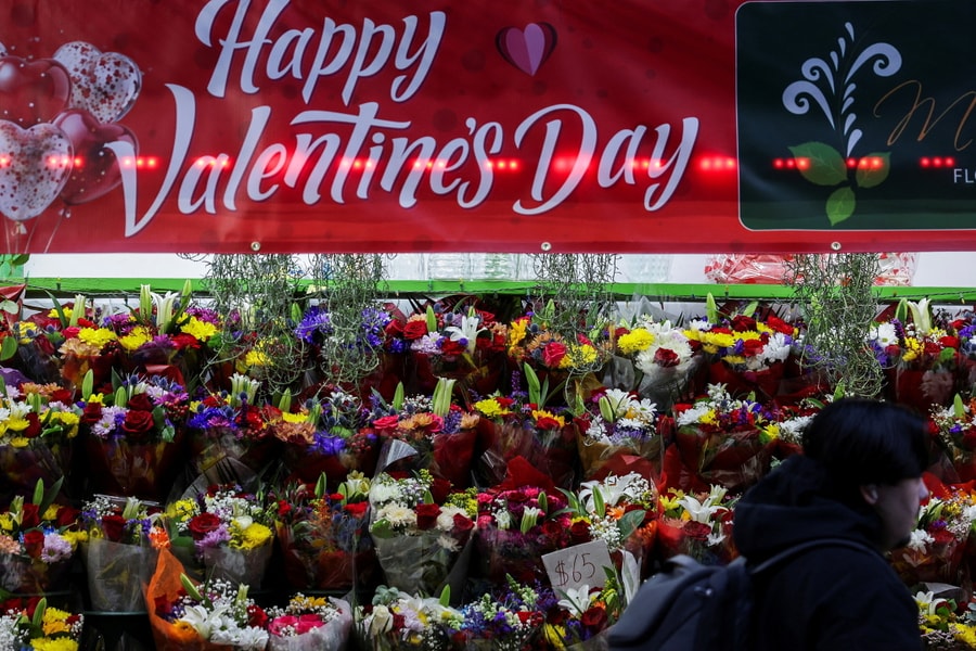 Valentine đắt đỏ hơn với các tình nhân Mỹ