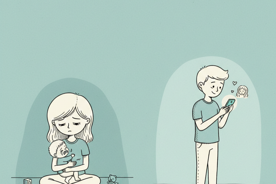 Con quấy anh không dỗ, vợ mệt anh không thương