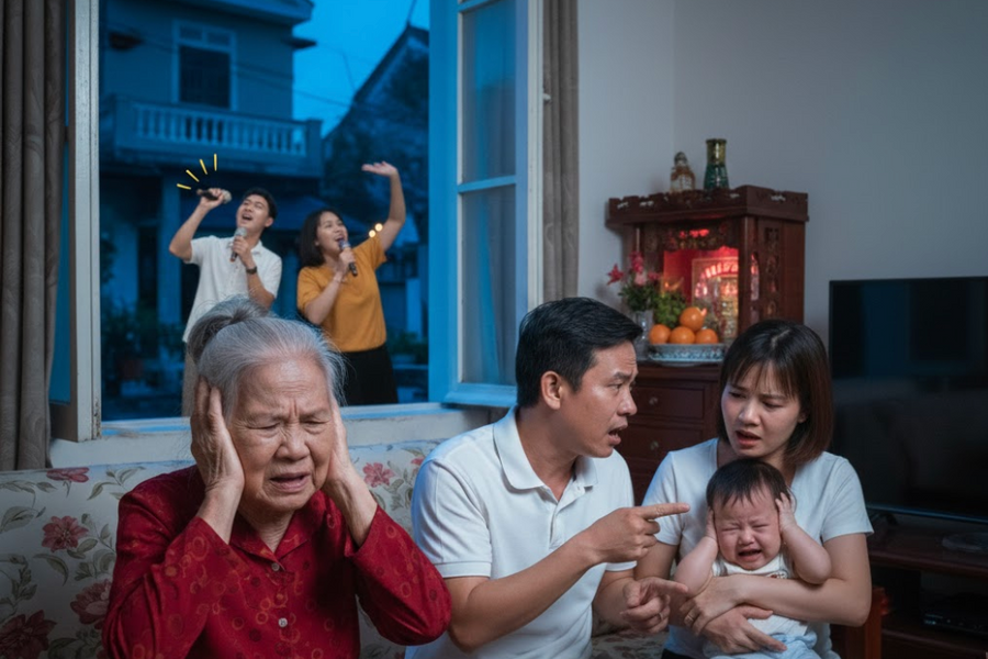 'Tôi hát karaoke ở nhà tôi, sai chỗ nào?'