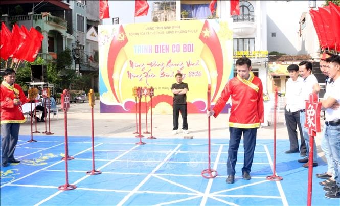 Cờ Bỏi ngày xuân: Nét tinh hoa hội tụ giữa lòng di sản