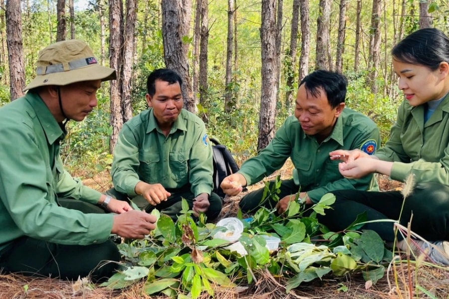 Lời "dụ" yêu của đôi vợ chồng vượt núi, luồn rừng xuyên Tết