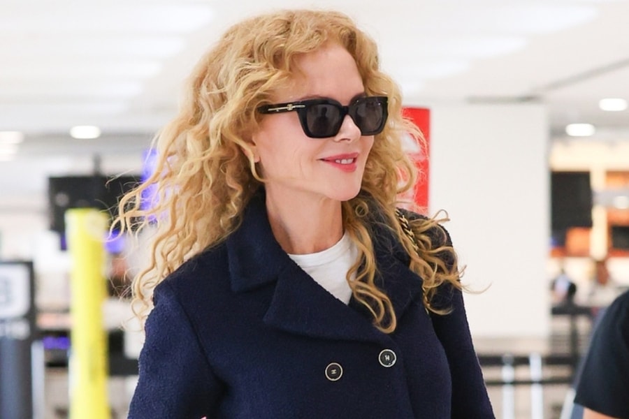 Thời trang ở sân bay của Nicole Kidman